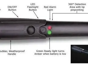 Hand-held metal detector device