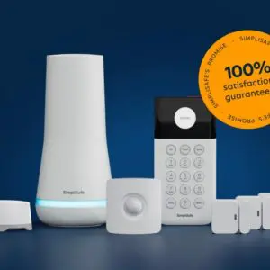 Promotional banner for SimpliSafe devices