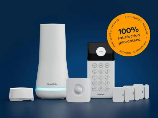 Promotional banner for SimpliSafe devices