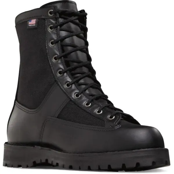 A black color boot image with a white background