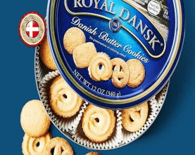 Royal Dansk Danish Butter Cookies in tin.