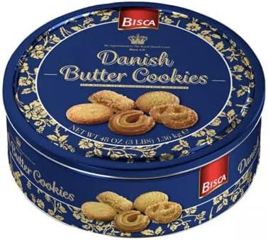 Bisca Danish Butter Cookies in a Tin.