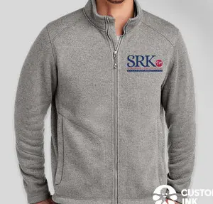 Gray fleece jacket with SRK logo.