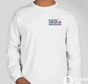 White long sleeve shirt with SRK logo.