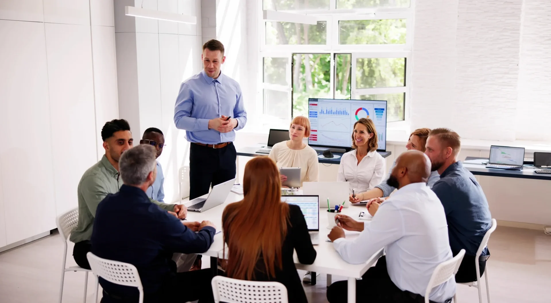 Group of businesspeople in a meeting room